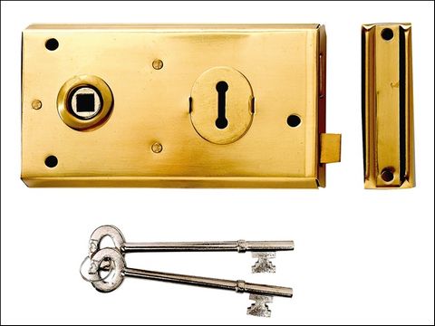 Yale Locks P401 Rim Lock Black Finish 138 x 76mm Visi