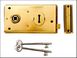 Yale Locks P401 Rim Lock Polished Brass Finish 138 x 76mm Visi