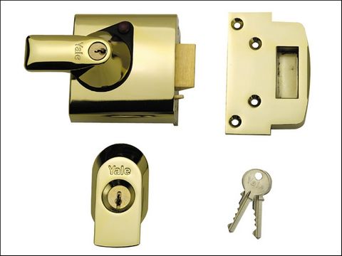 Yale Locks BS1 Nightlatch British Standard Lock 60mm Chrome Finish Visi