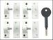 Yale Locks 8K118 Economy Window Lock Electro Brass Finish Pack of 4 Visi