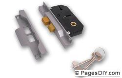 Union 2242 2-Lever Rebated Sashlock Silver Enamelled Face - J-2242-SE-65