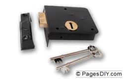 Union 1139 3-Lever 102mm Rim Deadlock LH - J-1139-4-L-BJ