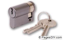 Union 2x20 SC-C Euro Profile Single Cylinder Satin Chrome - J-2x20SC-C