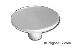 Asec 32mm Dished Aluminium Cupboard Knob