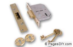 ERA 201 Viscount 64mm 5 Lever Deadlock Brass