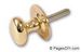 Polished Brass Thumbturn for Mortice Rack Bolt