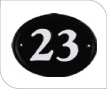 MA6 - Small Aluminium Number Sign