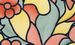 Orange Flower Patifix Self Adhesive Window Film / Sticky Back Plastic (Fablon)